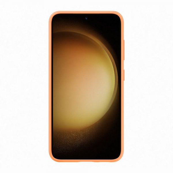 Samsung Alkuperäinen Galaxy S23 Kuori Silikonikuori Oranssi