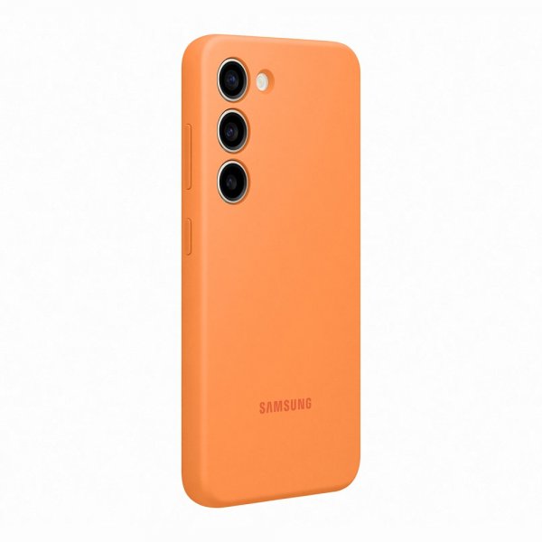 Samsung Alkuperäinen Galaxy S23 Kuori Silikonikuori Oranssi