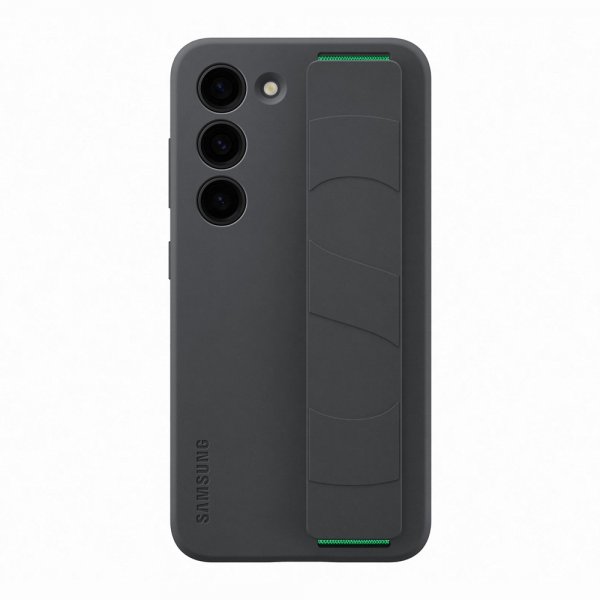 Samsung Original Galaxy S23 Kuori Silicone Grip Case Musta