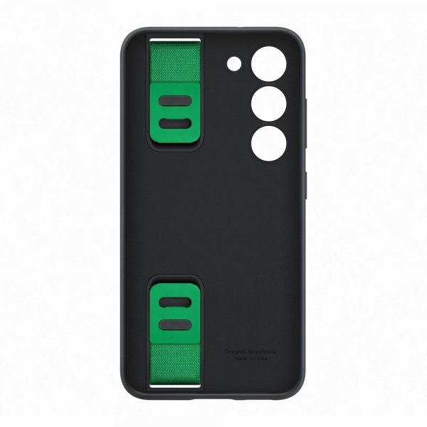 Samsung Original Galaxy S23 Kuori Silicone Grip Case Musta