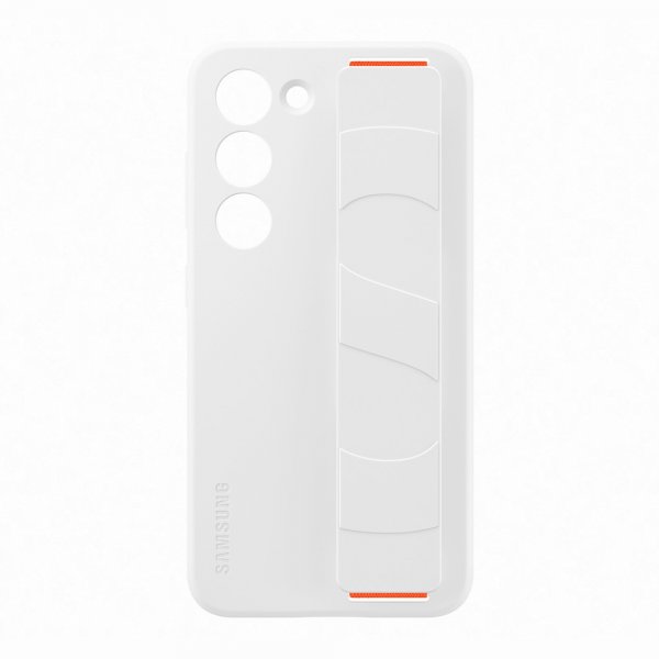 Samsung Original Galaxy S23 Kuori Silicone Grip Case Valkoinen