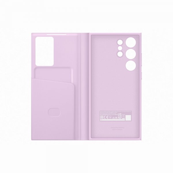 Samsung Original Galaxy S23 Ultra -kotelo, Smart View Wallet Case, Lavender