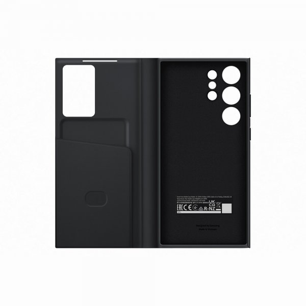 Samsung Original Galaxy S23 Ultra Smart View Wallet -suojakotelo, musta
