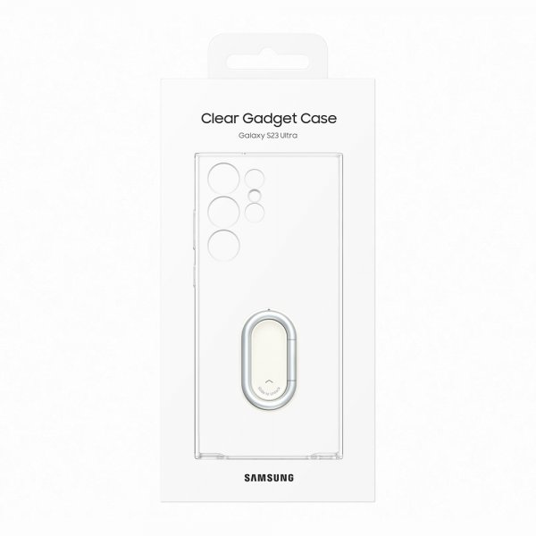Samsung alkuperäinen Galaxy S23 Ultra -läpinäkyvä Gadget Case -suojakuori