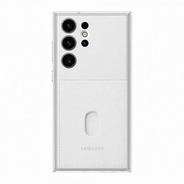 Samsung Alkuperäinen Galaxy S23 Ultra Kuori Frame Case Valkoinen