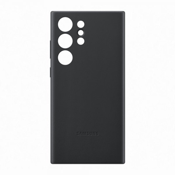 Samsung Alkuperäinen Galaxy S23 Ultra Kotelo Nahkainen Suojakuori Musta