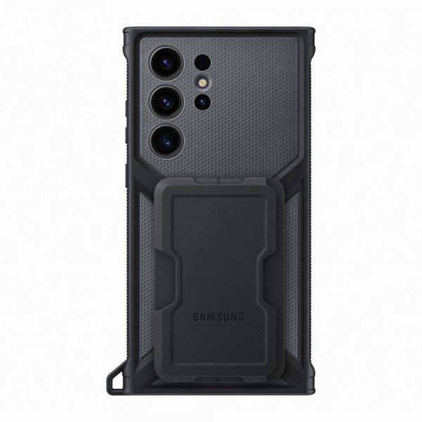 Samsung Alkuperäinen Galaxy S23 Ultra Suojakuori Rugged Gadget Case, musta