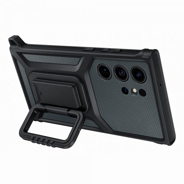 Samsung Alkuperäinen Galaxy S23 Ultra Suojakuori Rugged Gadget Case, musta