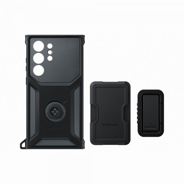 Samsung Alkuperäinen Galaxy S23 Ultra Suojakuori Rugged Gadget Case, musta