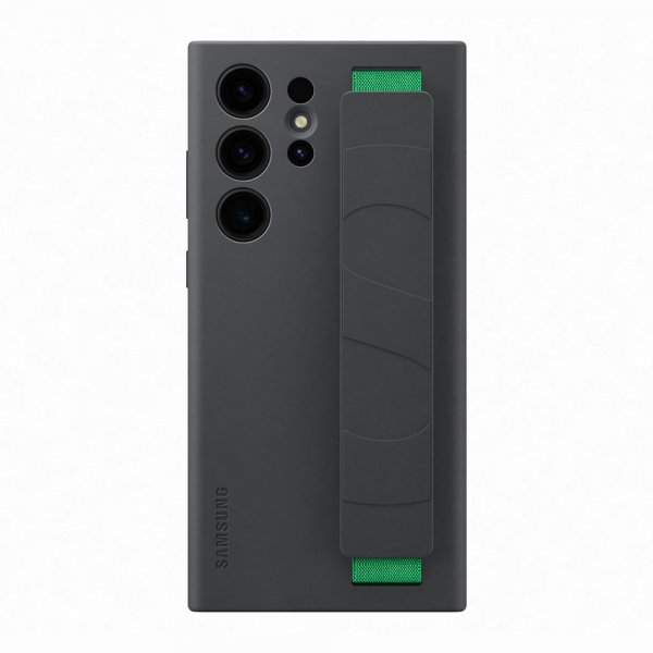 Samsung Original Galaxy S23 Ultra Silikoninen Grip Case Musta