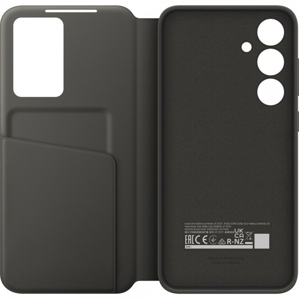 Samsung Alkuperäinen Galaxy S24 FE -suojakotelo Smart View Wallet Case Musta
