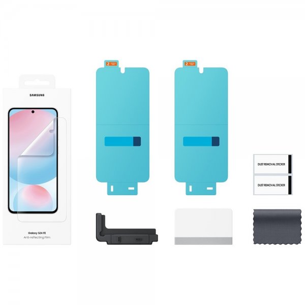 Samsung alkuperäinen Galaxy S24 FE -näytönsuoja, heijastamaton kalvo, 2 kpl