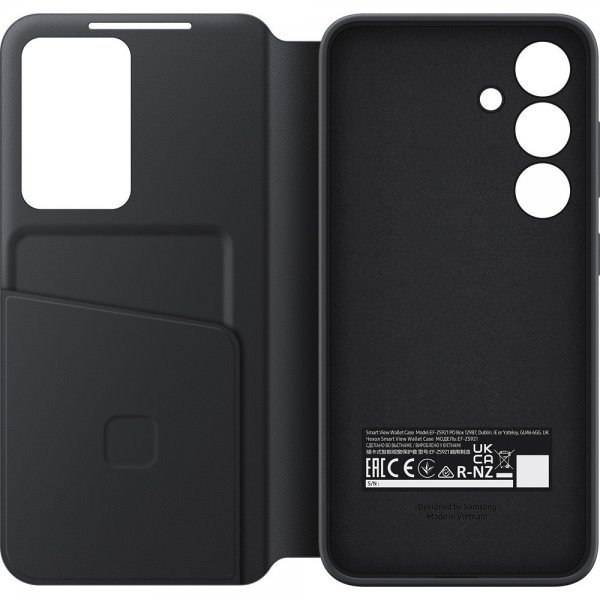 Samsung alkuperäinen Galaxy S24 Smart View Wallet -suojakotelo, musta