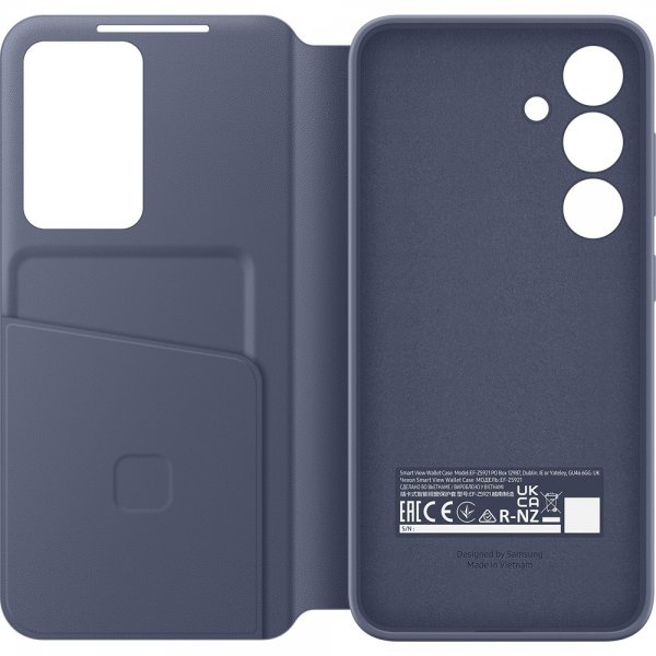 Samsung alkuperäinen Galaxy S24 Plus -kotelo, Smart View Wallet Case, violetti