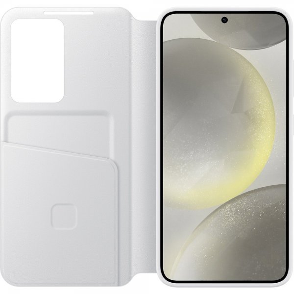Samsung Alkuperäinen Galaxy S24 Plus Suojakotelo Smart View Wallet Case Valkoinen