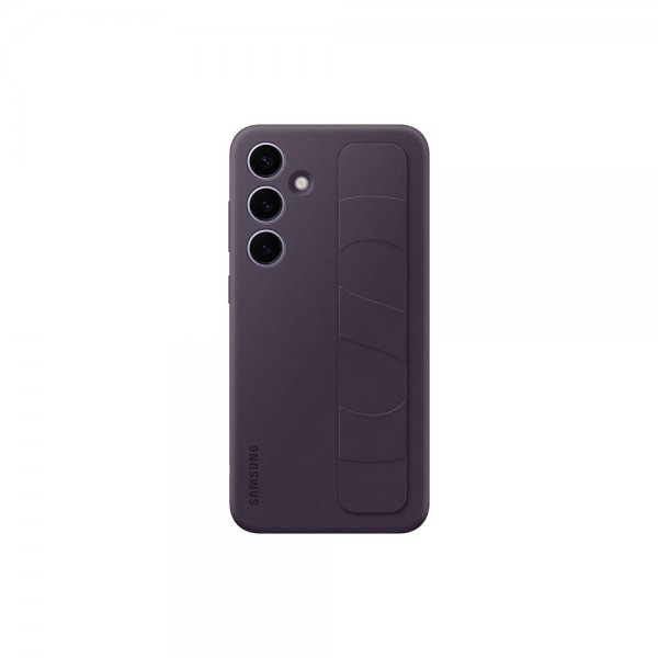 Samsung Alkuperäinen Galaxy S24 Plus Kuori Standing Grip Case Tummanvioletti