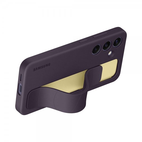 Samsung Alkuperäinen Galaxy S24 Plus Kuori Standing Grip Case Tummanvioletti