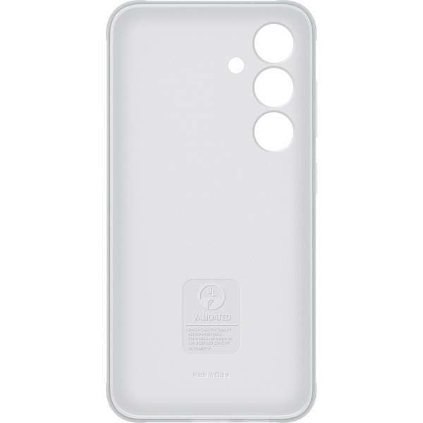 Samsung Alkuperäinen Galaxy S24 Suojakuori Shield Case Vaaleanharmaa
