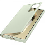 Samsung Alkuperäinen Galaxy S24 Ultra Kotelo Smart View Wallet Case Vaaleanvihreä