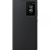 Samsung Alkuperäinen Galaxy S24 Ultra Kotelo Smart View Wallet Case Musta