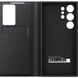 Samsung Alkuperäinen Galaxy S24 Ultra Kotelo Smart View Wallet Case Musta