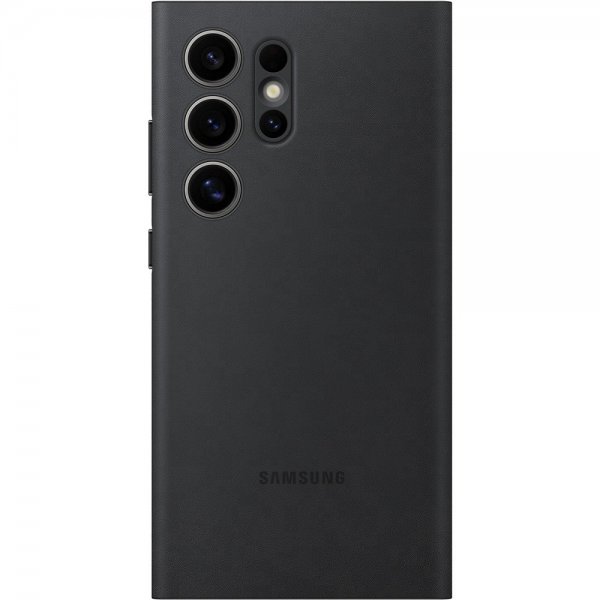 Samsung Alkuperäinen Galaxy S24 Ultra Kotelo Smart View Wallet Case Musta