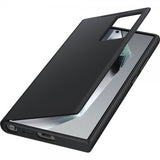 Samsung Alkuperäinen Galaxy S24 Ultra Kotelo Smart View Wallet Case Musta