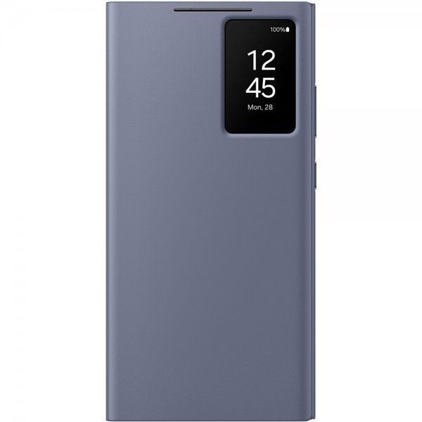 Samsung Alkuperäinen Galaxy S24 Ultra Kotelo Smart View Wallet Case Violetti
