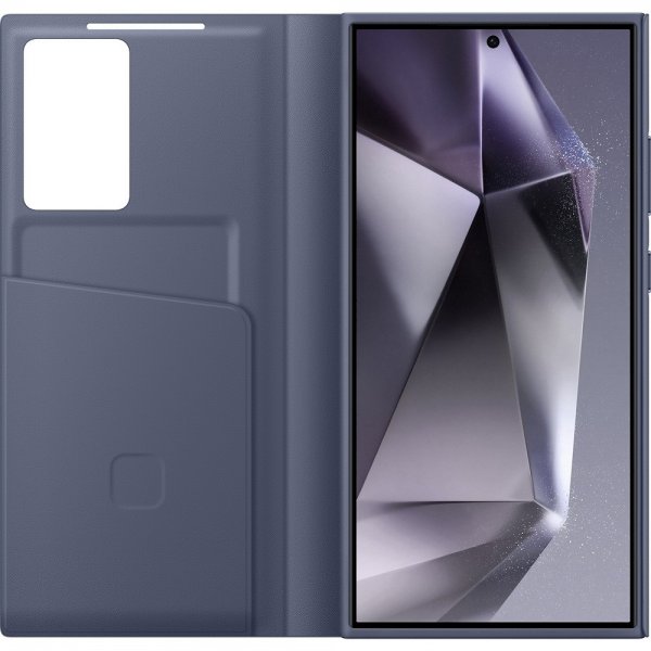 Samsung Alkuperäinen Galaxy S24 Ultra Kotelo Smart View Wallet Case Violetti