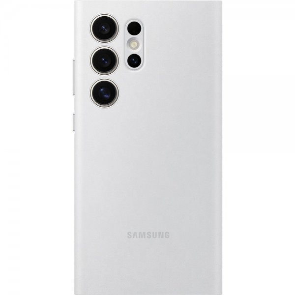 Samsung Original Galaxy S24 Ultra Kotelo Smart View -lompakkokotelo, valkoinen