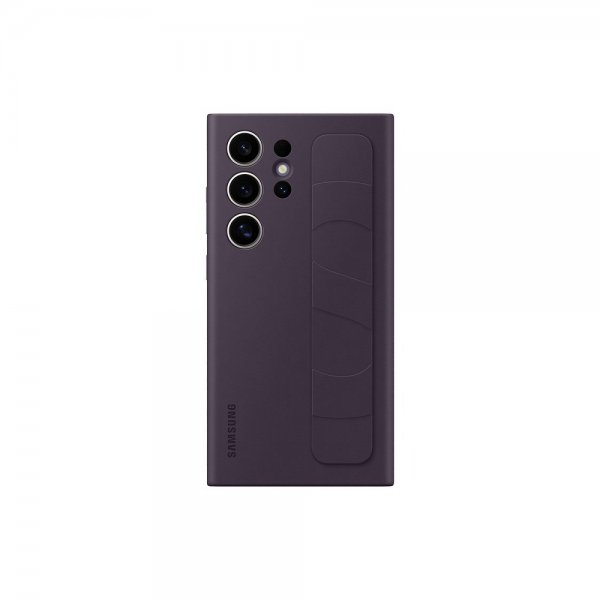 Samsung Alkuperäinen Galaxy S24 Ultra -kuori Standing Grip Case Dark Violet