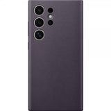 Samsung Galaxy S24 Ultra -kuori Vegaaninahkainen kotelo Tumma violetti