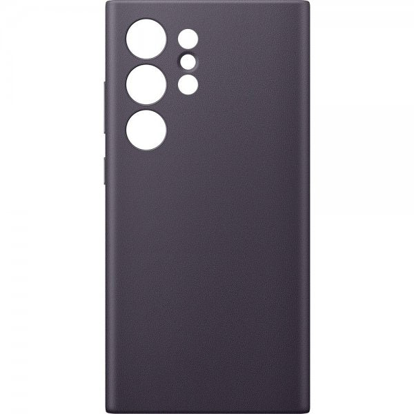 Samsung Galaxy S24 Ultra -kuori Vegaaninahkainen kotelo Tumma violetti