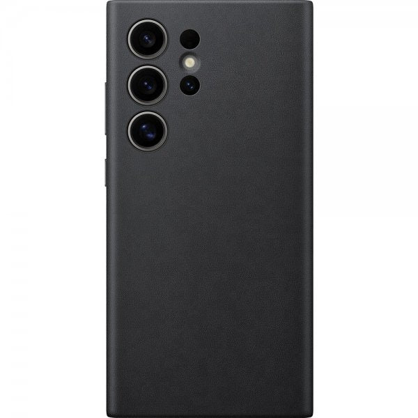Samsung Original Galaxy S24 Ultra -kuori, vegaaninen nahkakotelo, musta