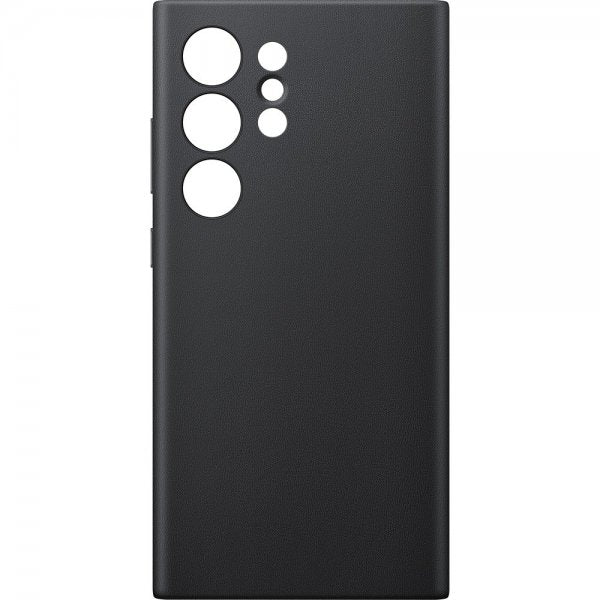 Samsung Original Galaxy S24 Ultra -kuori, vegaaninen nahkakotelo, musta