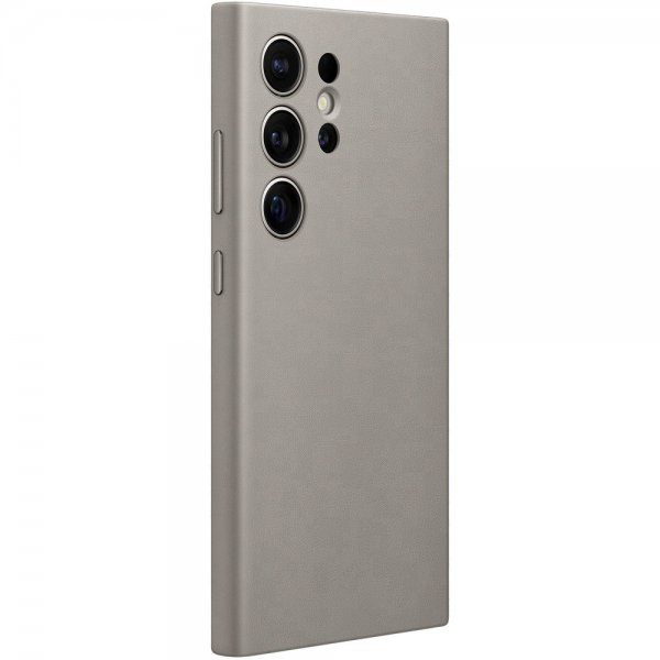 Samsung Alkuperäinen Galaxy S24 Ultra -kuori, vegaaninen nahkakotelo, taupe