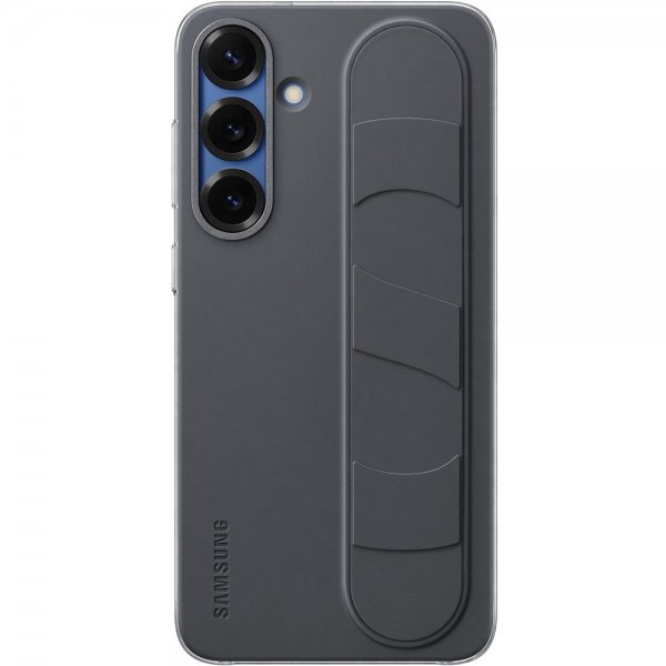 Samsung alkuperäinen Galaxy S25 Plus Standing Grip Case -suojakuori, musta