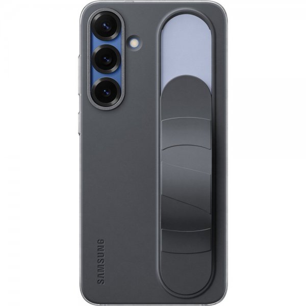 Samsung alkuperäinen Galaxy S25 Plus Standing Grip Case -suojakuori, musta