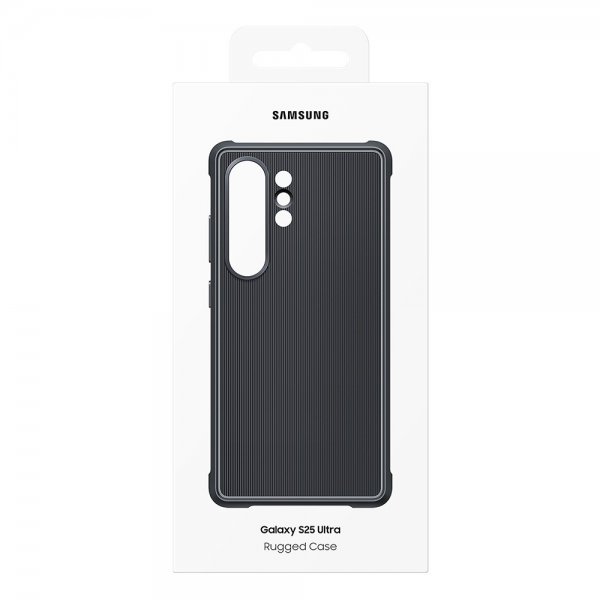 Samsung alkuperäinen Galaxy S25 Ultra -kuori Rugged Case Musta