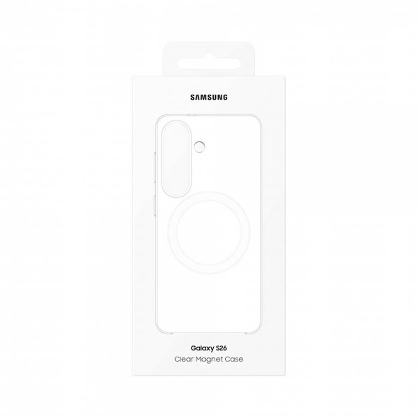 Samsung Alkuperäinen Galaxy S26 Kuori Clear Magnet Case Läpinäkyvä