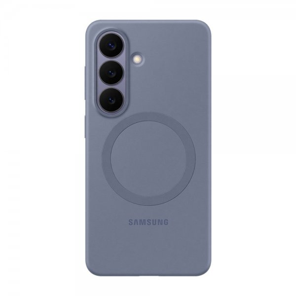 Samsung Alkuperäinen Galaxy S26 Silikonisuojakuori Magneettikotelo Sinivioletti