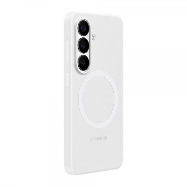 Samsung Original Galaxy S26 -silikonisuojakuori magneetilla, valkoinen