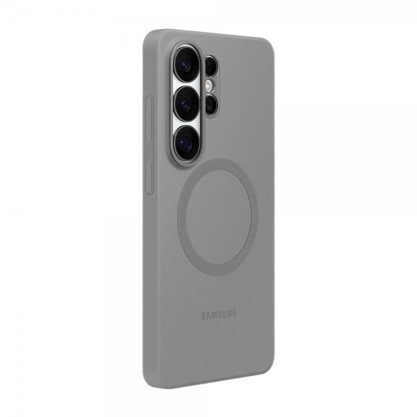 Samsung Alkuperäinen Galaxy S26 Ultra -silikonisuojakuori magneetilla, harmaa
