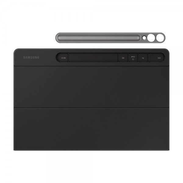 Samsung Alkuperäinen Galaxy Tab S9 Plus/S9 FE Plus/S10 Plus Kotelo Book Cover Keyboard Slim Musta