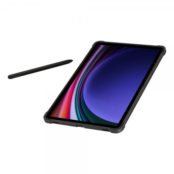 Samsung Alkuperäinen Galaxy Tab S9 Outdoor Cover -suojakuori titaaninvärinen
