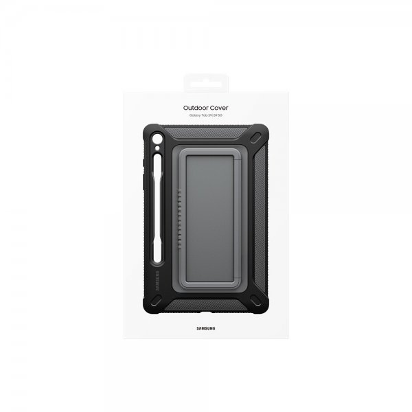Samsung Alkuperäinen Galaxy Tab S9 Outdoor Cover -suojakuori titaaninvärinen