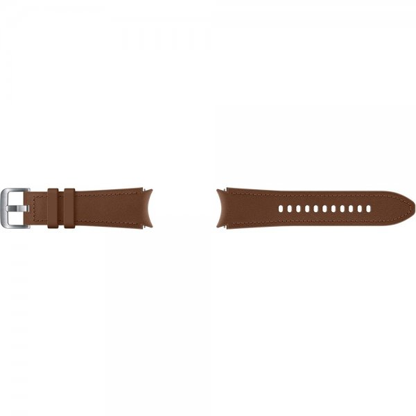 Samsung Alkuperäinen Galaxy Watch 20mm Ranneke Hybridinahkaranneke (S/M) Camel