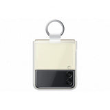 Samsung Alkuperäinen Galaxy Z Flip 3 -suojakuori Clear Cover with Ring, läpinäkyvä