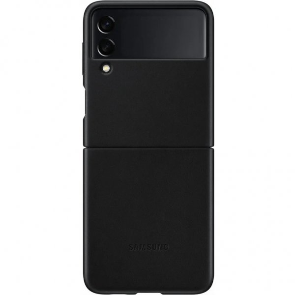 Samsung Original Galaxy Z Flip 3 -nahkakotelo, musta