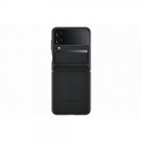 Samsung Original Galaxy Z Flip 4 Flap Leather Cover, musta